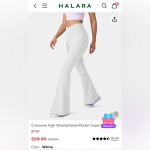 Halara crossover flared legging